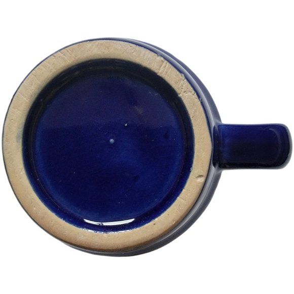 Vintage Drip Glaze Pottery Speckled Blue, Brown & Black Coffee/Tea Mug (8 oz) - Picture 3 of 7